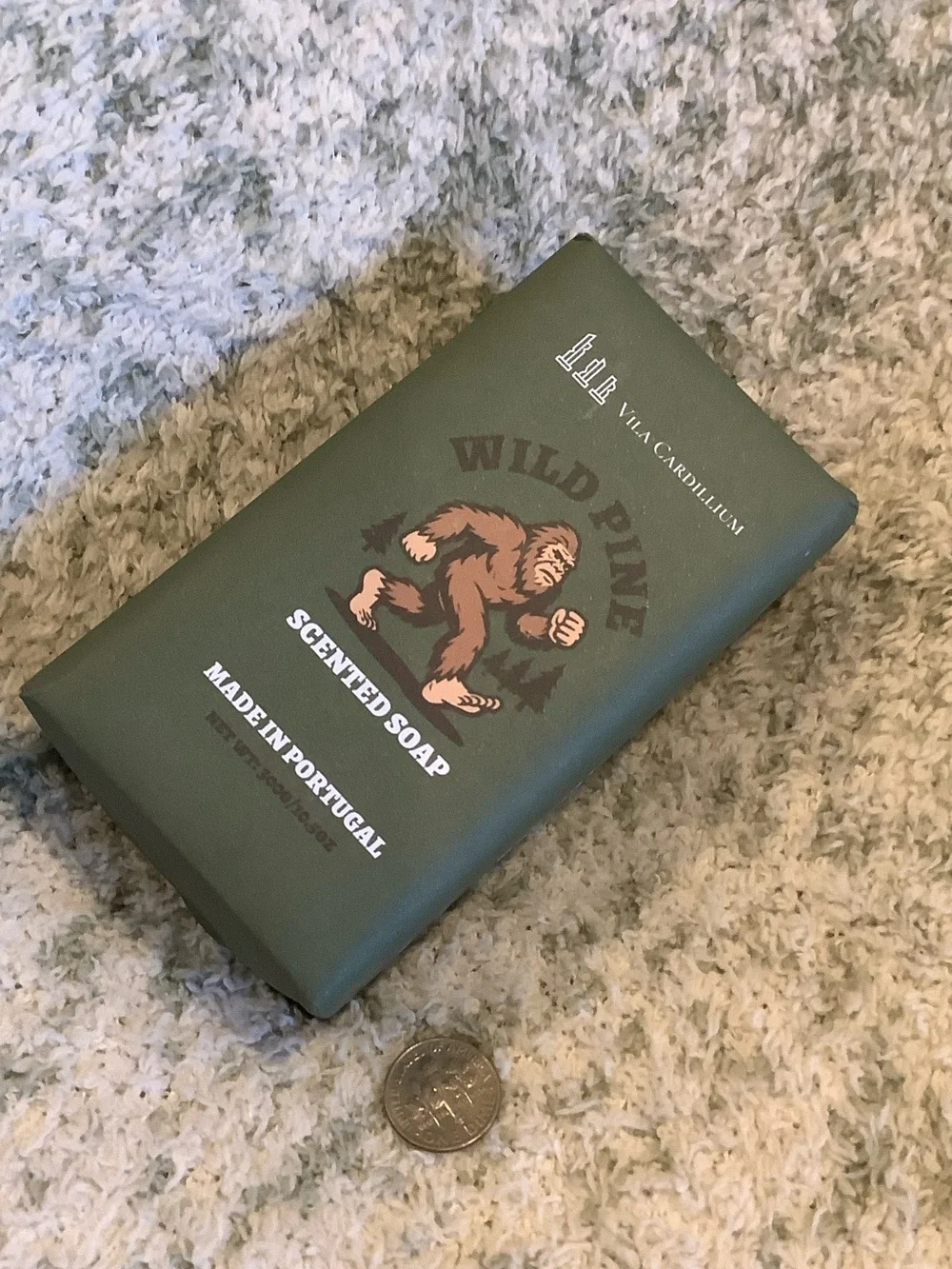 Vila Cardillium Bigfoot Forest themed Wild Pine Scented Soap NWT large 10.50 oz